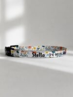 Coleira para gato com nome personalizado para identificação | Coleira Gato Anti enforcamento Com Nome- Primavera