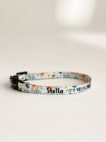 Coleira para gato com nome personalizado para identificação | Coleira Gato Anti enforcamento Com Nome- Primavera - Imagem 2