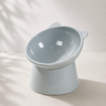 Comedouro para Gatos Elevado e Ergonômico Grey