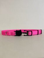 Coleira Para Gato Elástica Com Fecho Anti Enforcamento Rosa neon