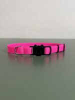Coleira Para Gato Elástica Com Fecho Anti Enforcamento Rosa neon - Imagem 4