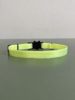 Coleira Para Gato Elástica Com Fecho Anti Enforcamento verde claro - Imagem 3