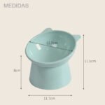 Comedouro e Bebedouro para Gatos Elevado e Ergonômico rosa - Imagem 3