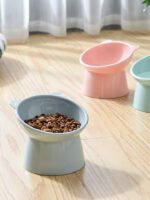 Comedouro e Bebedouro para Gatos Elevado e Ergonômico Grey - Imagem 2