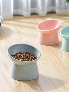 Comedouro e Bebedouro para Gatos Elevado e Ergonômico Grey - Imagem 2