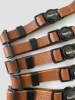 Coleira Anti-Enforcamento Para Gatos Couro Whiskey - Imagem 3