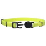Coleira para Gato Elástico | Fecho Breakaway Anti enforcamento- Amarelo neon | Oops! Cat