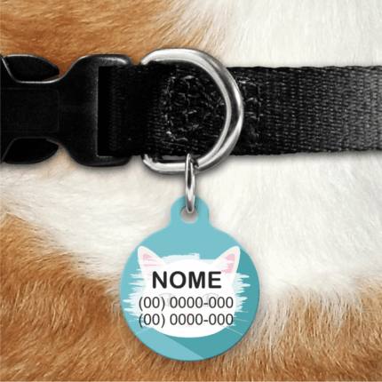 plaquinha Identificação gato