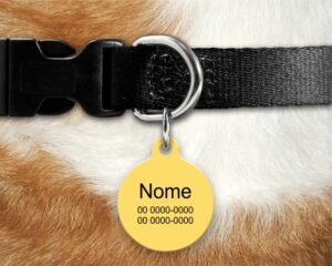 Tag de identificação pet face cat ref47 - Imagem 3